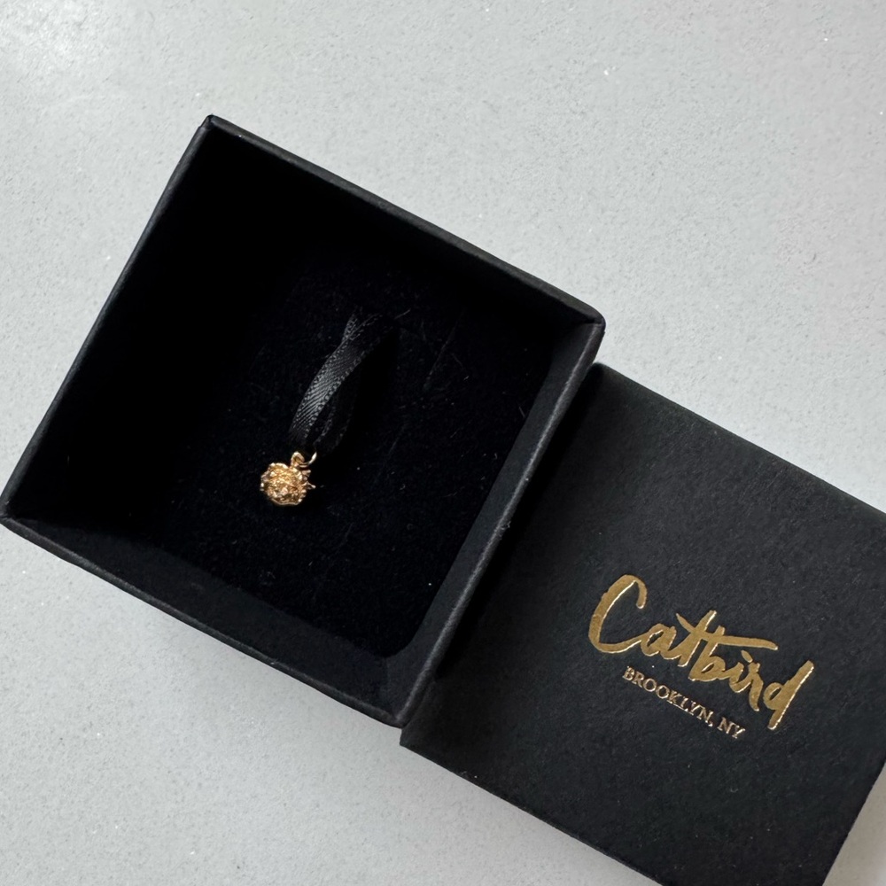 Laurie Fleming Dewy Diamond Rose Charm - Picture 3 of 4